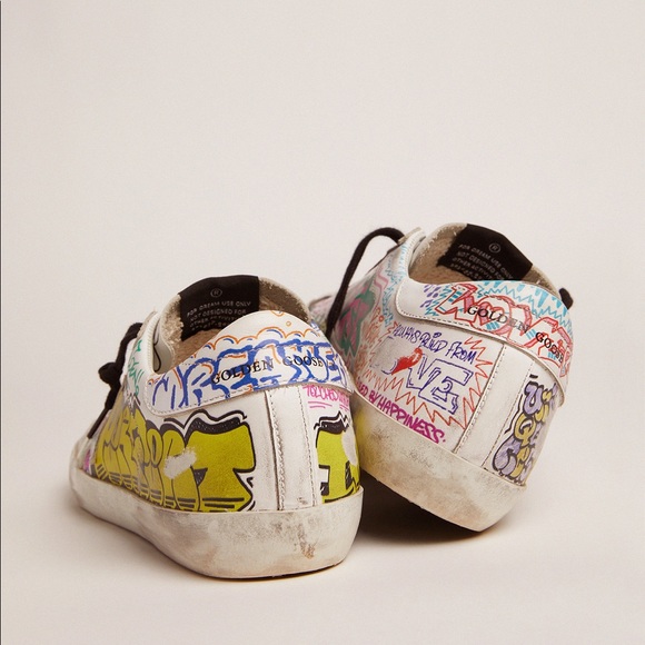 Golden goose womens graffiti sneakers RARE sold out. In excellent condition. - Picture 2 of 9